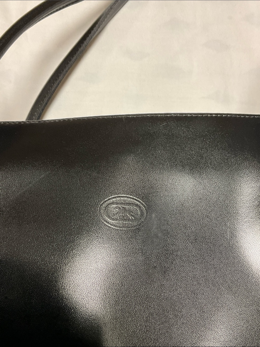 Genuine Leather Handmade Italian Black East-West Shoulder Bag - Picture 2 of 10